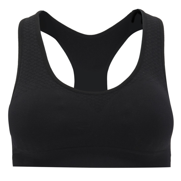 Top deportivo en jacquard transpirable y elástico SAKHIR (NEGRO)