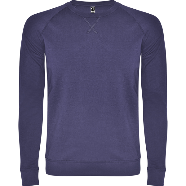 Sudadera unisex cuello redondo ANNAPURNA de algodón manga ranglán