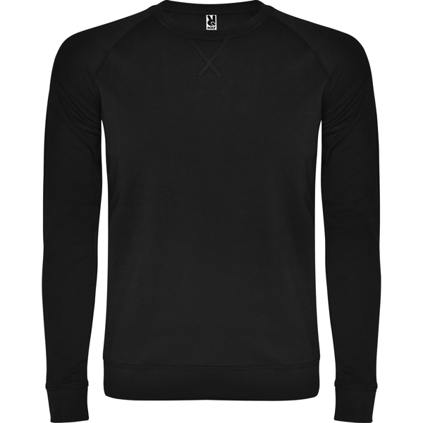 Sudadera unisex cuello redondo ANNAPURNA de algodón manga ranglán