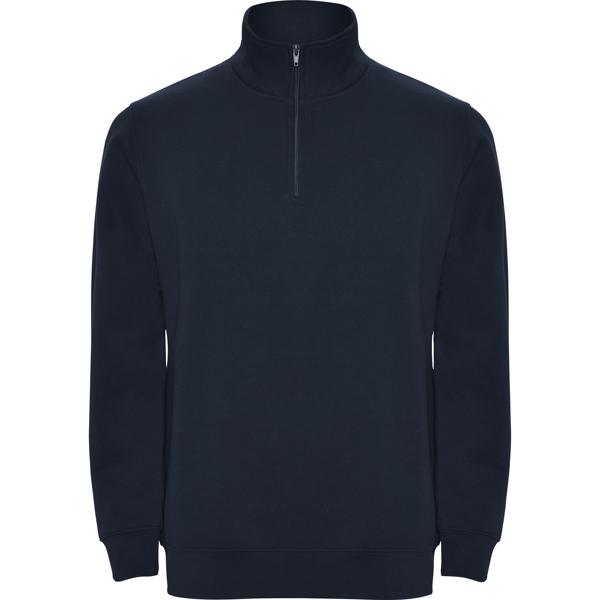 Sudadera unisex media cremallera y cuello alto ANETO