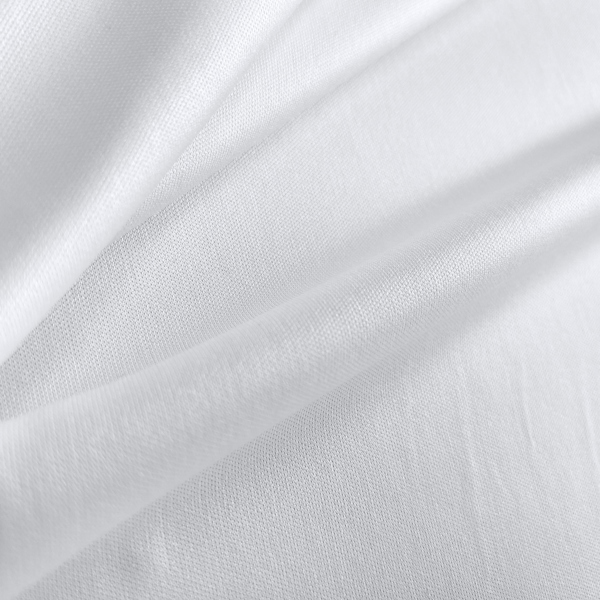 Tejido 100% polyester interlock de color blanco INTERLOCK DAYTONA POLIESTER 140 GSM transpirable