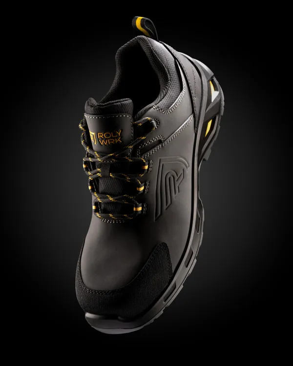 Calzado laboral ROCK de PU leather y vidrio impermeable