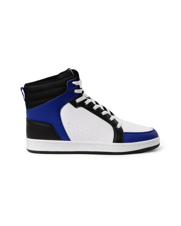 Zapatilla casual estilo basket SPACE de poliéster y PU leather