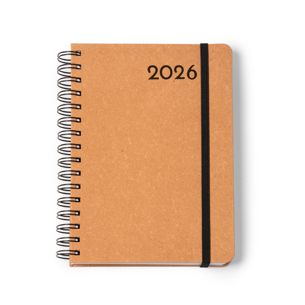 Agenda KURTIS de papel (MARRON)