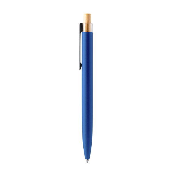 Exclusivo bolígrafo TANSA de aluminio y bambú tinta azul