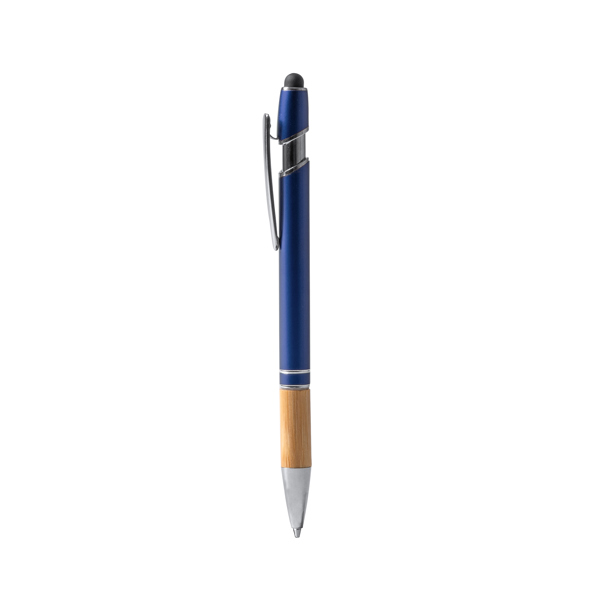 El bolígrafo de metal DEKEL de bambú tinta azul
