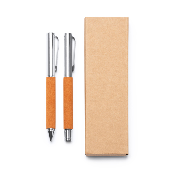 Set de bolígrafo y roller TOMBOL tinta azul