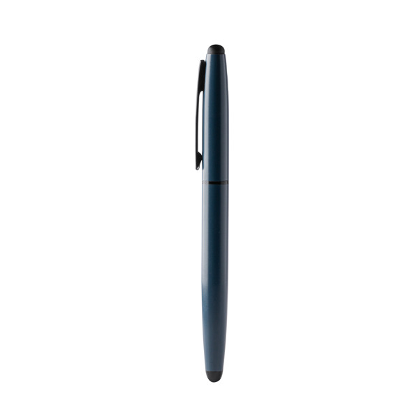 Bolígrafo tipo roller KURUA de aluminio tinta azul
