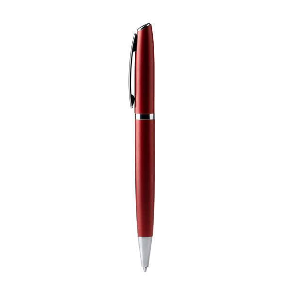 Elegante bolígrafo giratorio ALVIK de aluminio tinta azul