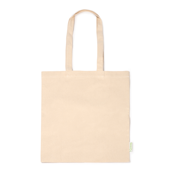 Bolsa 100% algodón orgánico de 220 g/m² en acabado natural KEON de algodón orgánico y algodón 220 g/m²