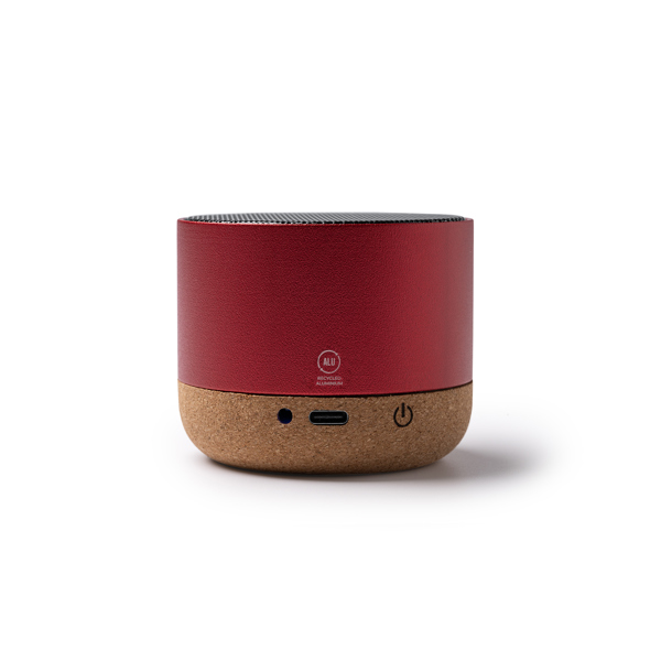 Altavoz inalámbrico VOXEL de aluminio y corcho