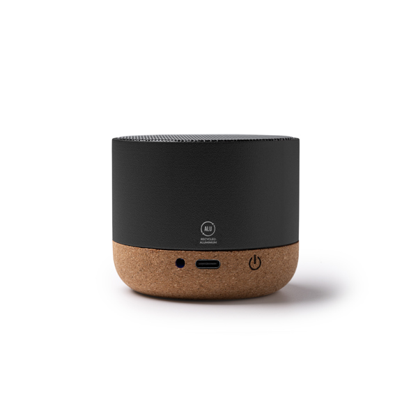Altavoz inalámbrico VOXEL de aluminio y corcho