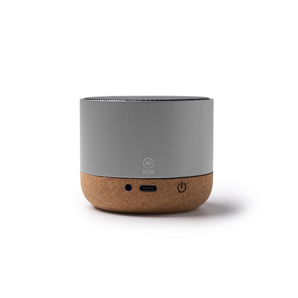 Altavoz inalámbrico VOXEL de aluminio y corcho