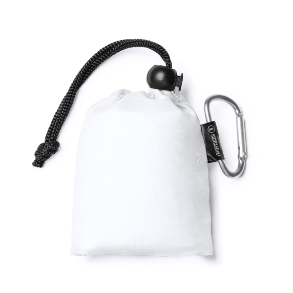 El poncho impermeable infantil es plegable y cuenta DECLAN de poliéster reciclado y poliéster