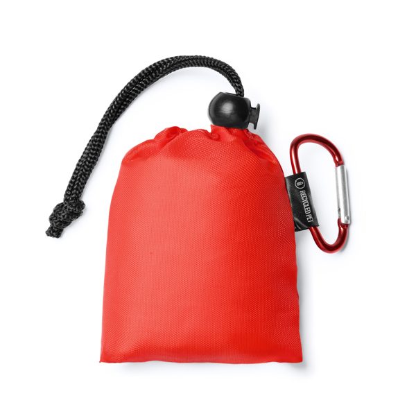 El poncho impermeable infantil es plegable y cuenta DECLAN de poliéster reciclado y poliéster