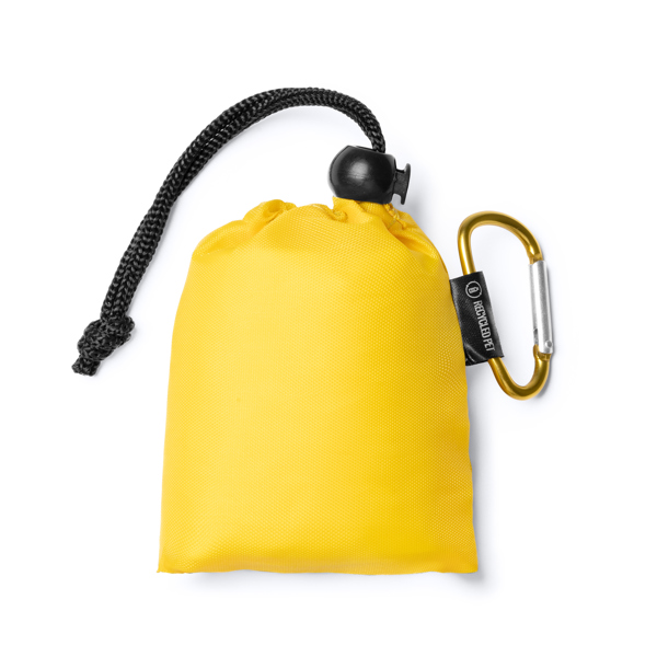 El poncho impermeable infantil es plegable y cuenta DECLAN de poliéster reciclado y poliéster
