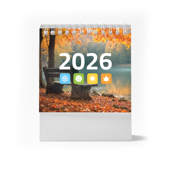 Calendario de sobremesa vertical DEAN de cartón