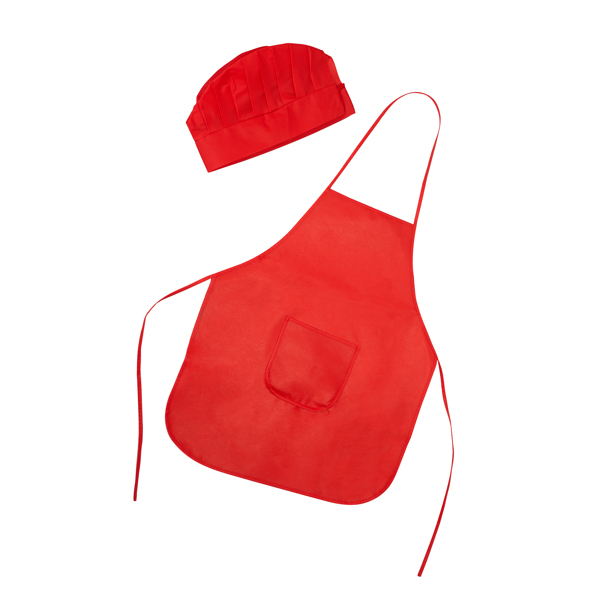 Set de delantal y gorro JAMIE de non-woven