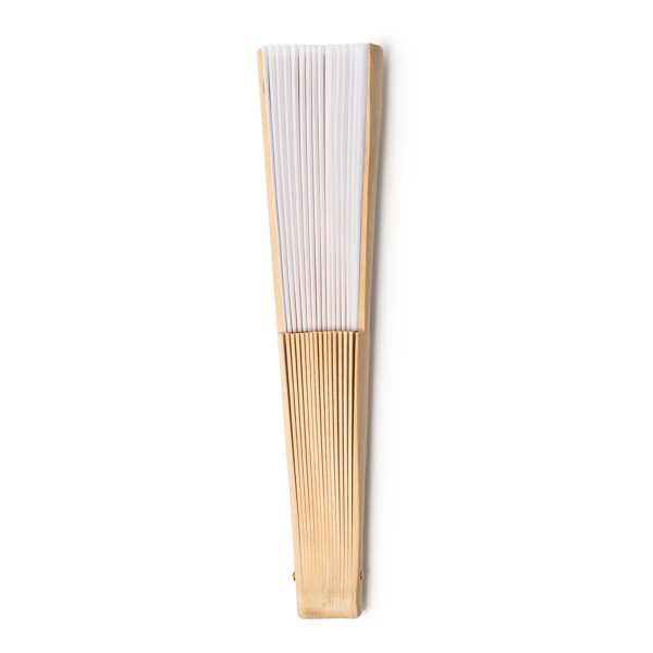 Abanico MILOS de poliéster reciclado y madera
