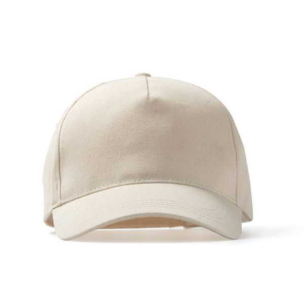 Gorra de 5 paneles 100% algodón orgánico TARVOS de algodón orgánico y algodón
